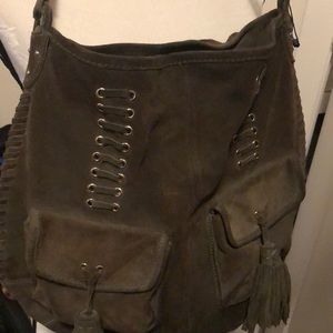 Army green Zara purse